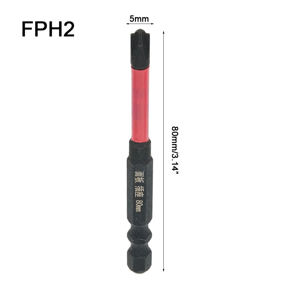 80mm FPH2 Magnetic Special Slotted Cross Screwdriver Bit For Socket Switch Circuit Breakers Electrician Electrical Hand Tools
80mm FPH2 Magnetic Special Slotted Cross Screwdriver Bit For Socket Switch Circuit Breakers Electrician Electrical Hand Tools
