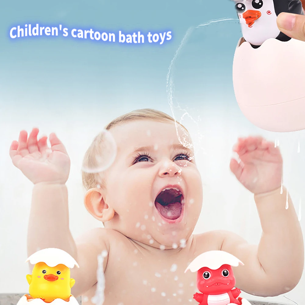Children's Cartoon Bath Toys Play Underwater Rain Cloud Shower Penguin Dinosaur Egg Spray Bathroom Water Spray Game Bath Gift
Children's Cartoon Bath Toys Play Underwater Rain Cloud Shower Penguin Dinosaur Egg Spray Bathroom Water Spray Game Bath Gift