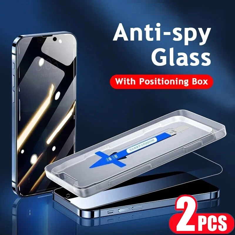 2PCS One-click Installation Privacy Screen Protector for IPhone 11 12 13 14 15 Pro Max Mini 7 8 Plus XS MAX X XR Anti-spy Glass
2PCS One-click Installation Privacy Screen Protector for IPhone 11 12 13 14 15 Pro Max Mini 7 8 Plus XS MAX X XR Anti-spy Glass