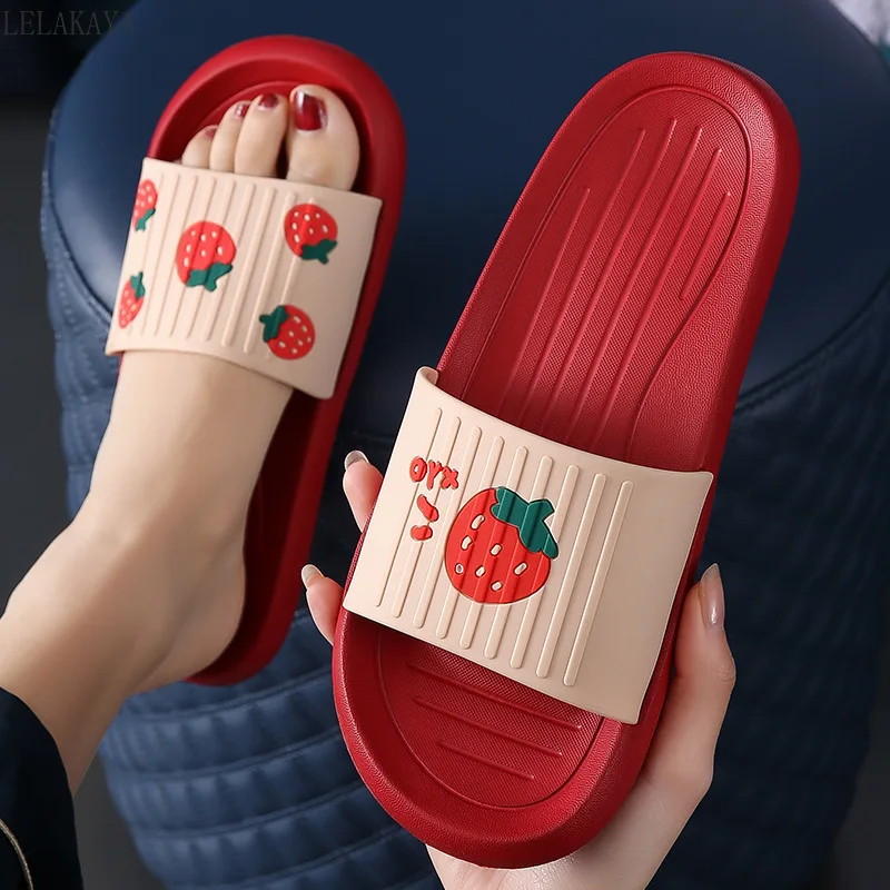 Summer Cartoon Slippers Non-slip Bath Slide Shoes Couple Slippers Outdoor Thick-soled Flat Slippers Female Male Home Floor Shoes
Summer Cartoon Slippers Non-slip Bath Slide Shoes Couple Slippers Outdoor Thick-soled Flat Slippers Female Male Home Floor Shoes