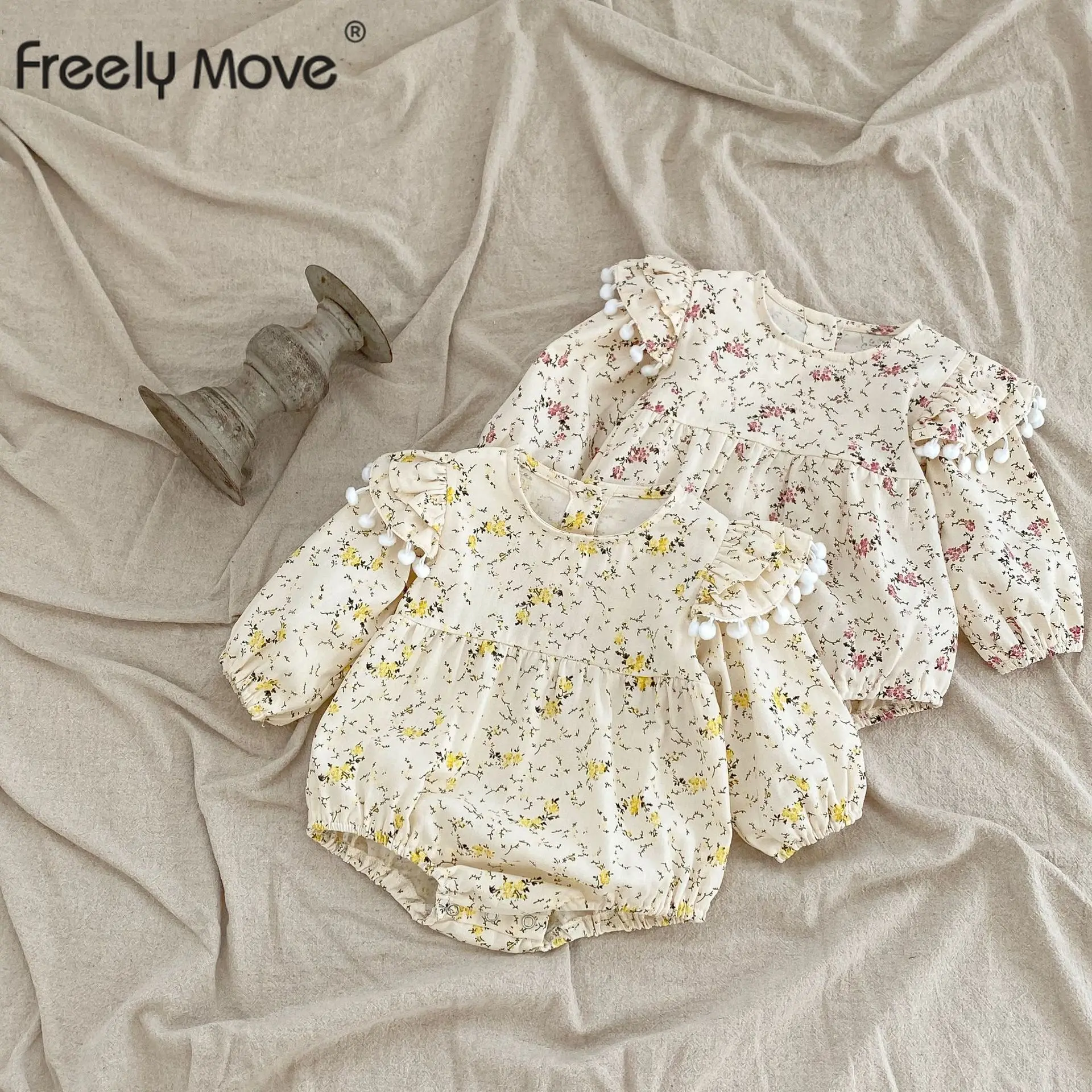Freely Move Autumn Baby's Clothing Newborn Infant Girl Infant Romper Ruffles Floral Jumpsuit Bodysuits Cotton Rompers Onesies
Freely Move Autumn Baby's Clothing Newborn Infant Girl Infant Romper Ruffles Floral Jumpsuit Bodysuits Cotton Rompers Onesies