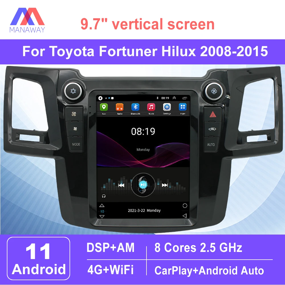 9.7" Vertical Screen For Toyota Fortuner Hilux 2008-2015 Telsa Style Car Radio Stereo Multimedia Video Player Navigation GPS
9.7" Vertical Screen For Toyota Fortuner Hilux 2008-2015 Telsa Style Car Radio Stereo Multimedia Video Player Navigation GPS