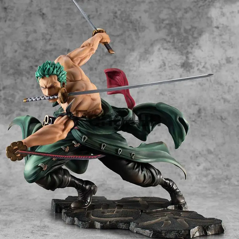 

New One Piece 18cm Anime Figure Roronoa Zoro Three-Blade Sa-maximum Manga Anime Statue Action Figure Collection Model Kid Toy