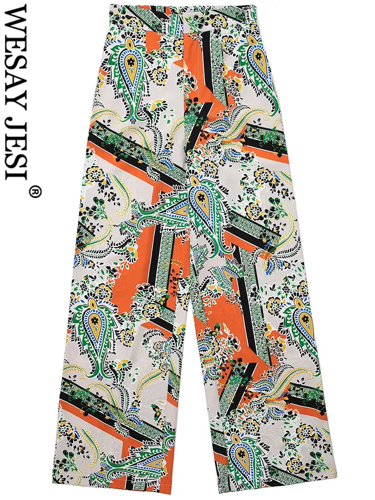 WESAY JESI High Street Lightweight Skin-Friendly Print Women's Wide Leg Pants Loose Casual Comfort Straight Lady Wide Leg Pants 
WESAY JESI High Street Lightweight Skin-Friendly Print Women's Wide Leg Pants Loose Casual Comfort Straight Lady Wide Leg Pants