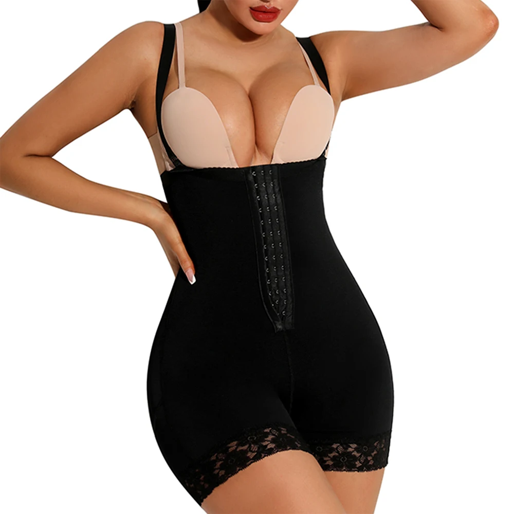 Detachable Strap Body Shaper Women's Lace Trim Lightweight Breathable Sculpting Abdominal Waist Trainer Open Design M1073
Detachable Strap Body Shaper Women's Lace Trim Lightweight Breathable Sculpting Abdominal Waist Trainer Open Design M1073