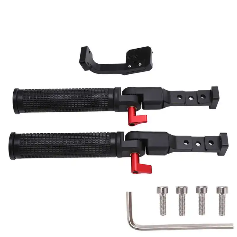 Dual Handle Gimbal Grip Scratch Proof Adjustable Gimbal Dual Handle Grip with 1/4 Inch Screw Hole Cold Shoe Mount for RS2 Gimbal
Dual Handle Gimbal Grip Scratch Proof Adjustable Gimbal Dual Handle Grip with 1/4 Inch Screw Hole Cold Shoe Mount for RS2 Gimbal