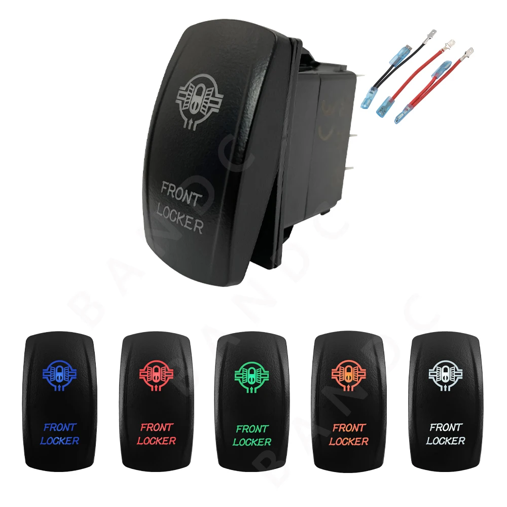 Front Locker Rocker Switch 5Pin On-Off Backlit Toggle Switch for Car Automotive Jeep Can Am Commander Polaris UTV Dashboard
Front Locker Rocker Switch 5Pin On-Off Backlit Toggle Switch for Car Automotive Jeep Can Am Commander Polaris UTV Dashboard