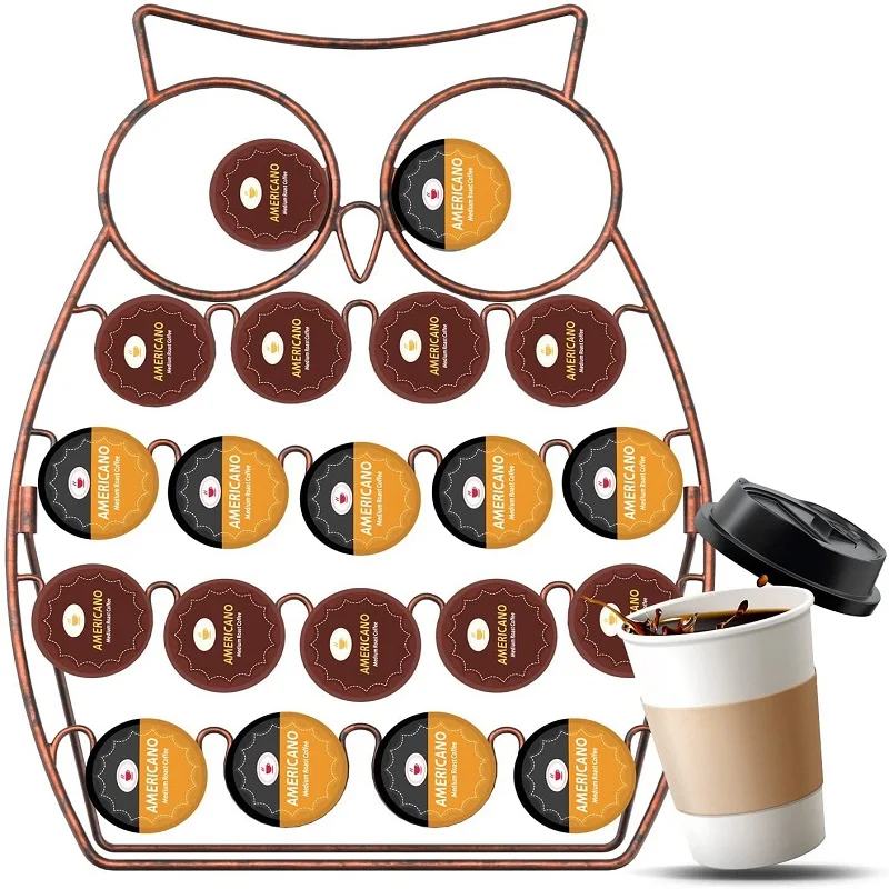K-Cups Coffee Capsule Holder Detachable Coffee Capsule Rack Milk Ball Rack Home Desktop Three-dimensional Owl Shape Display Rack
K-Cups Coffee Capsule Holder Detachable Coffee Capsule Rack Milk Ball Rack Home Desktop Three-dimensional Owl Shape Display Rack