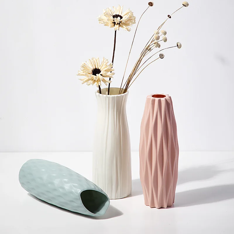 Modern Flower Vase White Pink Blue Plastic Vase Flower Pot Basket Nordic Home Living Room Decoration Ornament Flower Arrangement
Modern Flower Vase White Pink Blue Plastic Vase Flower Pot Basket Nordic Home Living Room Decoration Ornament Flower Arrangement