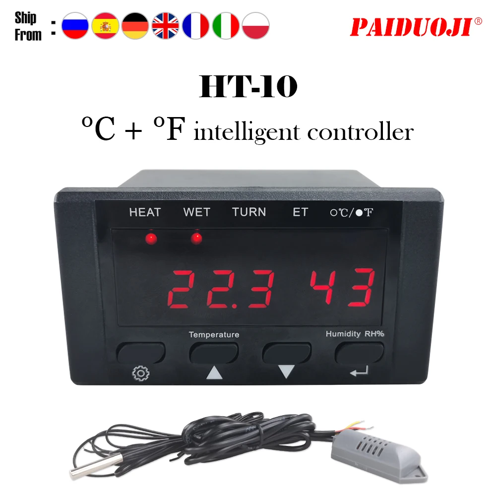 System Controller Egg Incubator Controller Celsius Control Incubator Digital And Display Fahrenheit Temperature HT-10 Thermostat
System Controller Egg Incubator Controller Celsius Control Incubator Digital And Display Fahrenheit Temperature HT-10 Thermostat