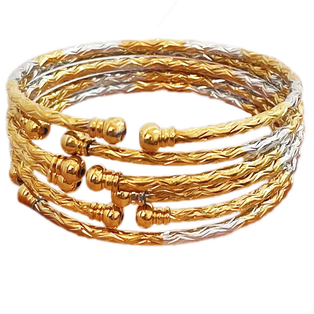 Middle East Luxury Exquisite Two-Color Bracelet India Dubai Gold Bracelet Saudi Arabia Luxury Wedding Fashion Jewelry Gift
Middle East Luxury Exquisite Two-Color Bracelet India Dubai Gold Bracelet Saudi Arabia Luxury Wedding Fashion Jewelry Gift