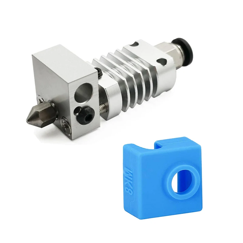 3D Printer Parts All Metal Hotend Extruder Kit with Silicon Case for CR10 Ender 3/3S Printers Part 1.75Filament/0.4MM Nozzle
3D Printer Parts All Metal Hotend Extruder Kit with Silicon Case for CR10 Ender 3/3S Printers Part 1.75Filament/0.4MM Nozzle