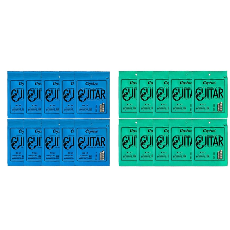 Orphee 20 Set Guitar String RX15 /RX17 Nickel Alloy String Super Light Electric Guitar Strings
Orphee 20 Set Guitar String RX15 /RX17 Nickel Alloy String Super Light Electric Guitar Strings