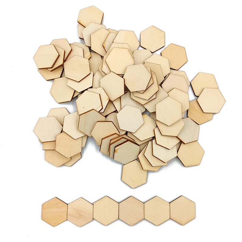 50pcs 50mm Unfinished Hexagon Wood Pieces Blank Wood Hexagon Shape Slices Wooden Cutouts for DIY Crafts Painting Staining
50pcs 50mm Unfinished Hexagon Wood Pieces Blank Wood Hexagon Shape Slices Wooden Cutouts for DIY Crafts Painting Staining