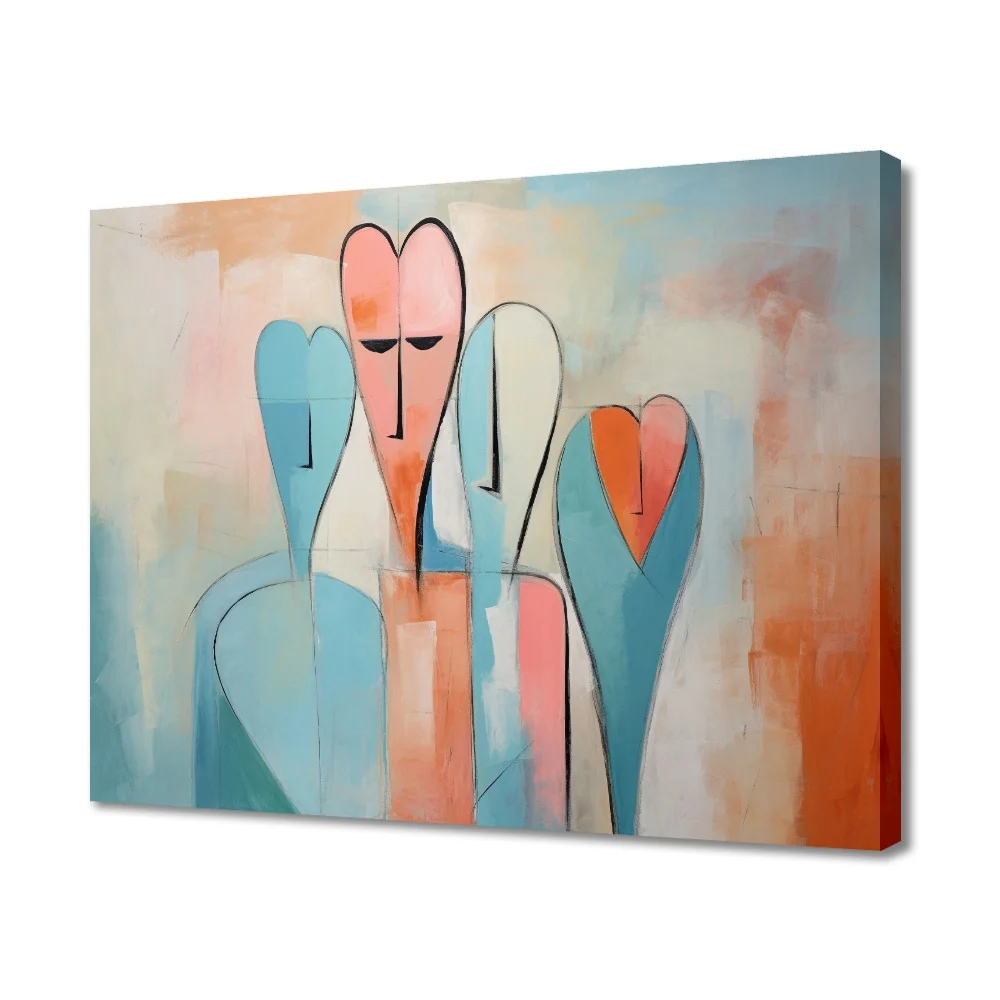 

Forbeauty синий абстрактный фон с изображением сердца головы человека рамка галерея Холст Картина красочная ваза античный для украшения дома