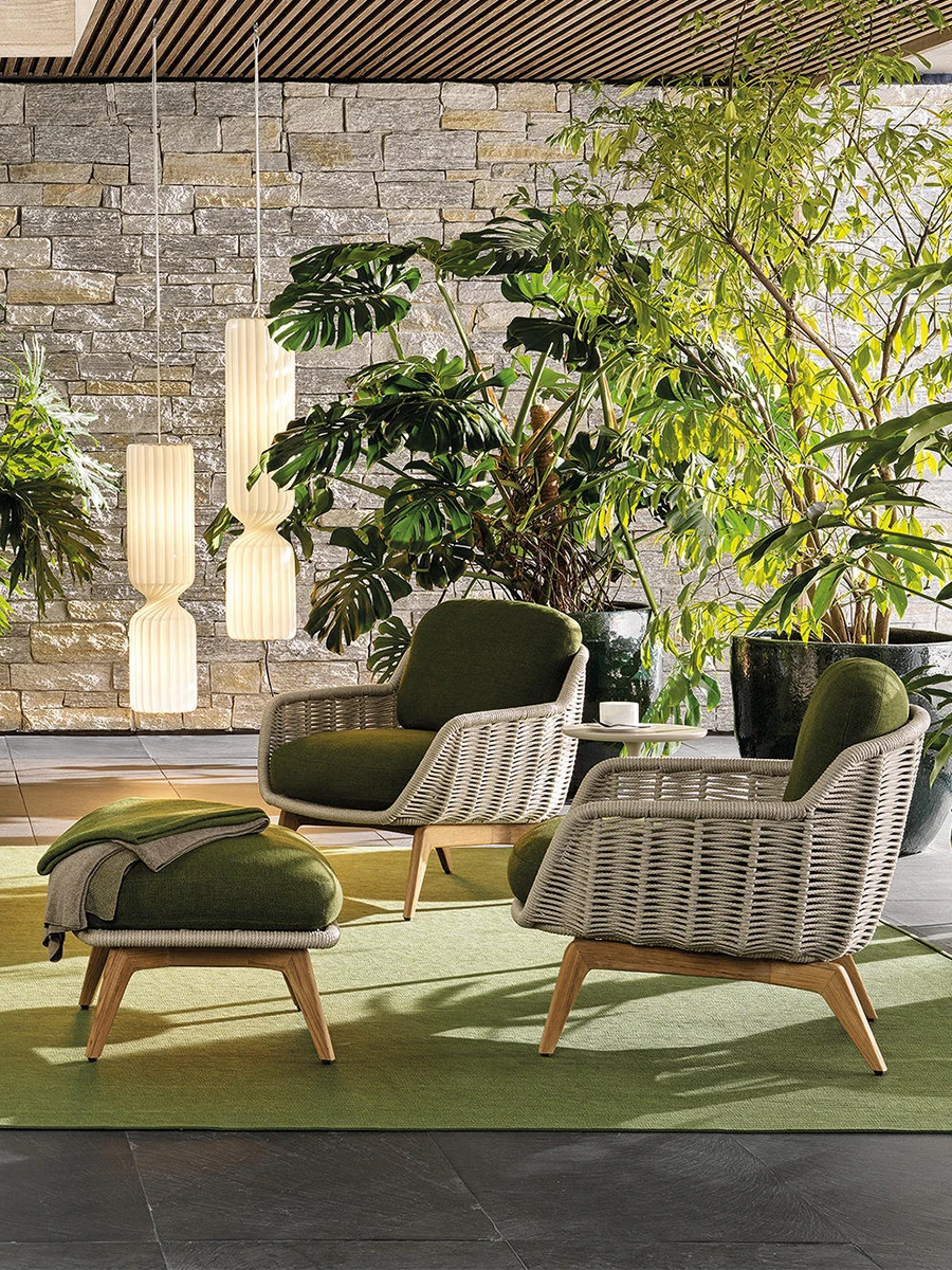 Courtyard Teak Vine Weaving Balcony Villa Hotel Outdoor Nordic Waterproof and Sunscreen Combination
Courtyard Teak Vine Weaving Balcony Villa Hotel Outdoor Nordic Waterproof and Sunscreen Combination