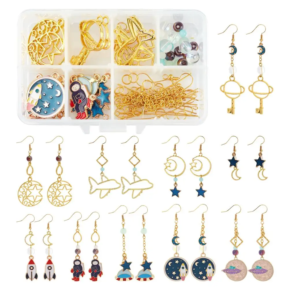Unique Creative Pendants Beads Jump Rings Earring Hooks Jewelry Findings Set Women DIY Charm Dangle Earring Making Kits
Unique Creative Pendants Beads Jump Rings Earring Hooks Jewelry Findings Set Women DIY Charm Dangle Earring Making Kits