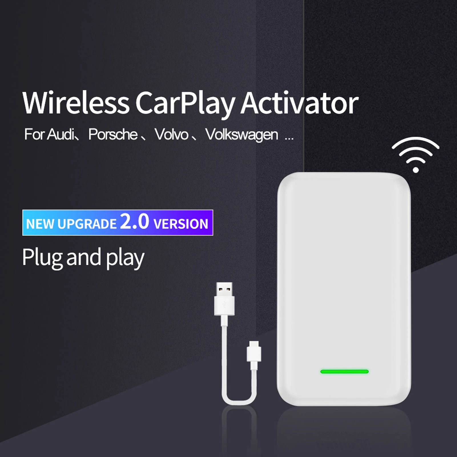 USB Apple Carplay Wireless Dongle Activator For Audi Proshe Mercedes Benz VW Volvo Toyota iOS 14 Plug and Play Cars MP4 MP5 Play
USB Apple Carplay Wireless Dongle Activator For Audi Proshe Mercedes Benz VW Volvo Toyota iOS 14 Plug and Play Cars MP4 MP5 Play