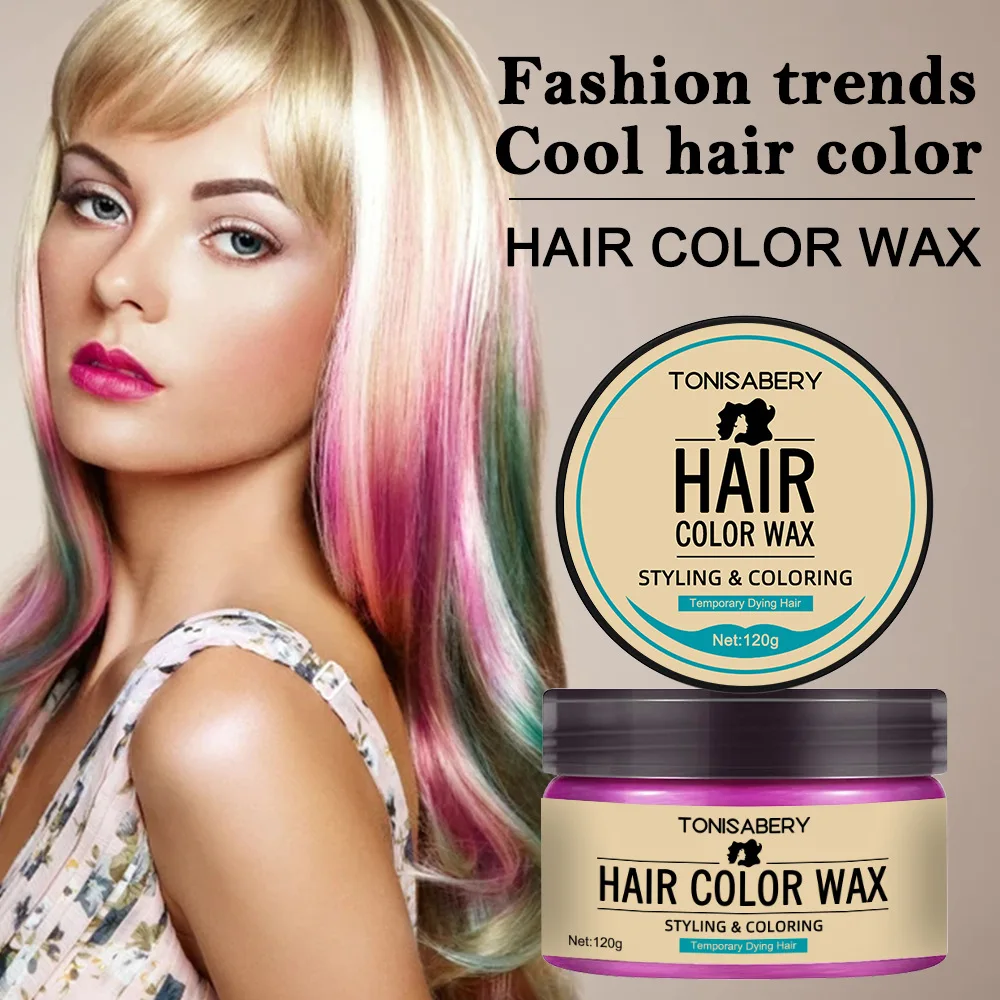 Disposable Color Hair Mud Hair Wax Color Wax Styling Disposable Natural Hair Strong Gel Cream Hair Dye Women Men 120g
Disposable Color Hair Mud Hair Wax Color Wax Styling Disposable Natural Hair Strong Gel Cream Hair Dye Women Men 120g