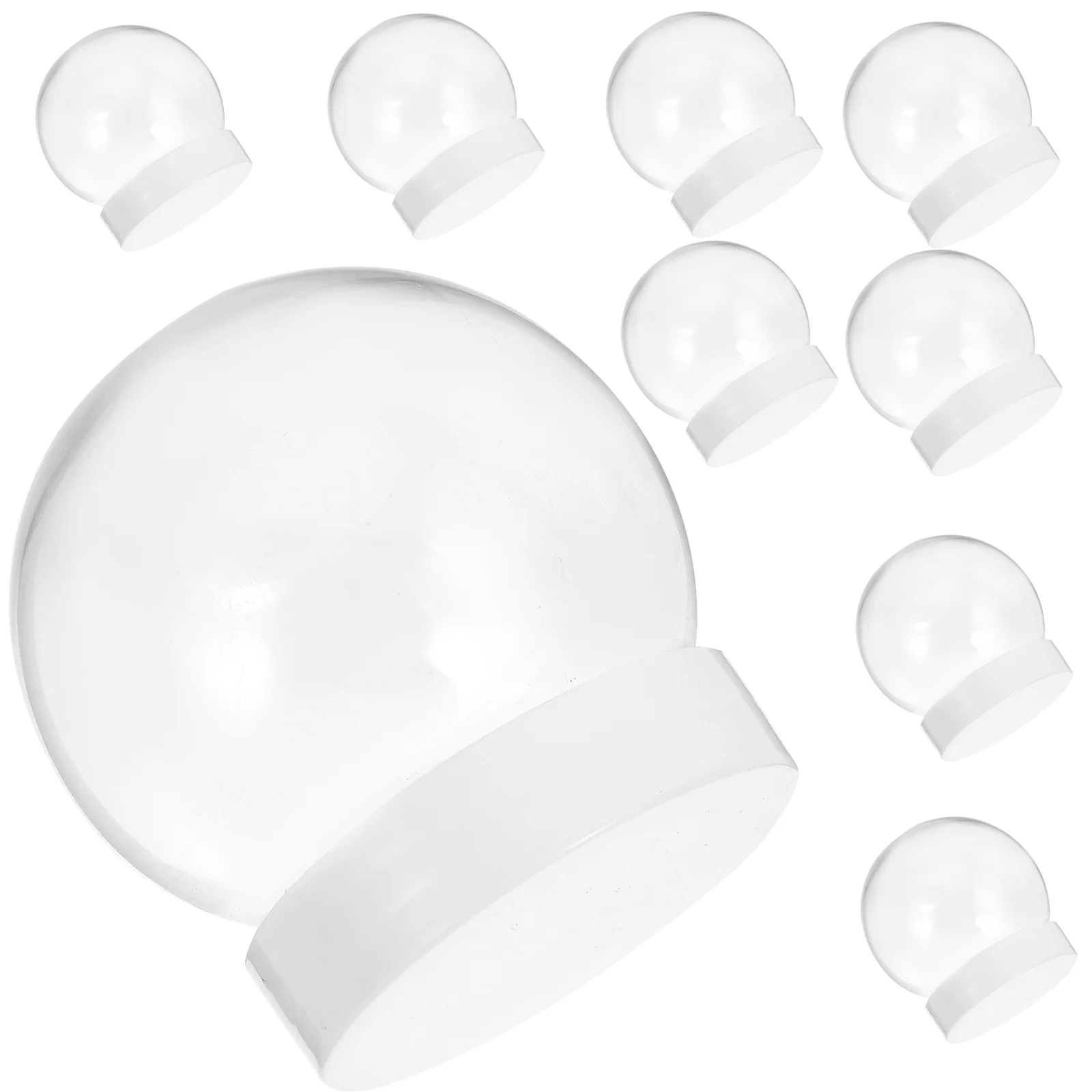 10Pcs DIY Snow Globe Water Globe Christmas Clear Plastic Snow Globe for DIY Crafts Snowball New year's 
10Pcs DIY Snow Globe Water Globe Christmas Clear Plastic Snow Globe for DIY Crafts Snowball New year's