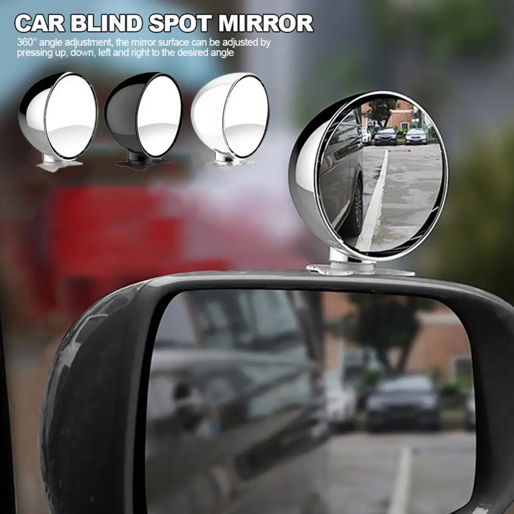 Mini Auxiliary Mirror Rotatable Base Curved Mirror Angle Adjustable Parking Helper Small Round Mirror Blind Spot Mirror for Car
Mini Auxiliary Mirror Rotatable Base Curved Mirror Angle Adjustable Parking Helper Small Round Mirror Blind Spot Mirror for Car