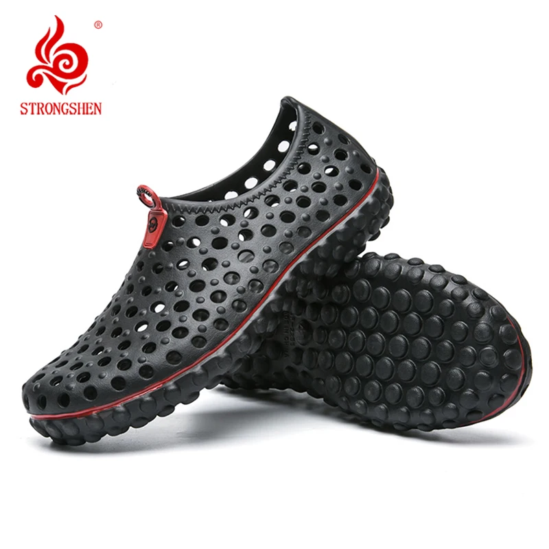 STRONGSHEN Men Sandals Summer Beach Garden Clogs Shoes Water Shoes Quick Drying Brethable Beach Sandals Light Hole Slippers
STRONGSHEN Men Sandals Summer Beach Garden Clogs Shoes Water Shoes Quick Drying Brethable Beach Sandals Light Hole Slippers