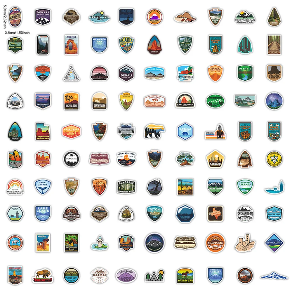 50/100PCS National Park Landscape Aesthetic Stickers for Children Travel Luggage Guitar Skateboard Waterproof Sticker Decals 
50/100PCS National Park Landscape Aesthetic Stickers for Children Travel Luggage Guitar Skateboard Waterproof Sticker Decals