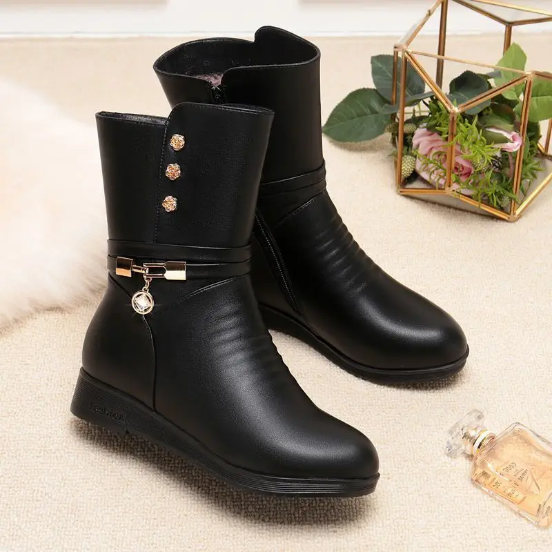 2022 Winter New Women's Party with Snow Boots PU Leather Women's Boots PlatformMother Fashion Round Head Gothic Women's Boots
2022 Winter New Women's Party with Snow Boots PU Leather Women's Boots PlatformMother Fashion Round Head Gothic Women's Boots