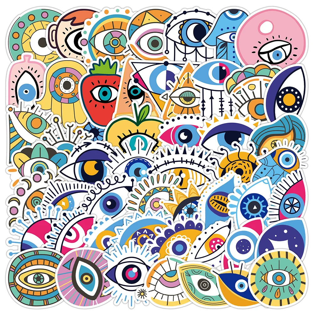 10/30/50PCS Colorful Turkish Evil Eye Cartoon Stickers Aesthetic DIY Decals Luggage Laptop Diary Cute Cool Sticker Decal for Kid
10/30/50PCS Colorful Turkish Evil Eye Cartoon Stickers Aesthetic DIY Decals Luggage Laptop Diary Cute Cool Sticker Decal for Kid