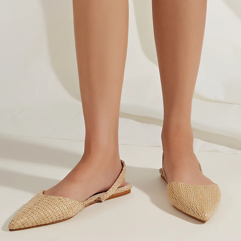Women Flats Sandals Female Slides Fashion Weave Casual Outside Pointed Toe Gladiator Sexy Khaki Ladies Flat With Shoes 2022
Women Flats Sandals Female Slides Fashion Weave Casual Outside Pointed Toe Gladiator Sexy Khaki Ladies Flat With Shoes 2022