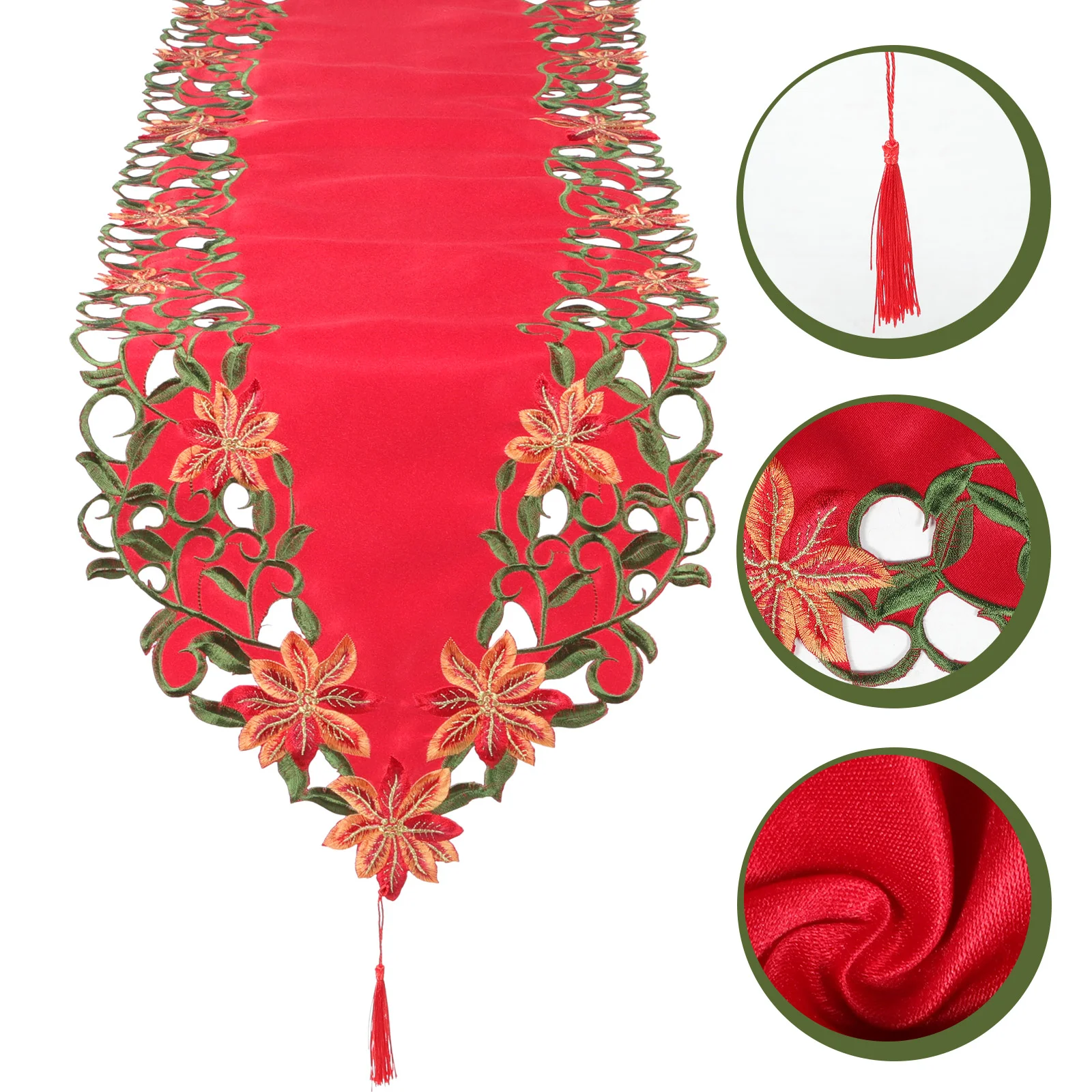 Table Runner Christmascover Tablecloth Scarf Embroidered Party Dresser Holiday Runners Dining Decor Decorations Tassel Festival
Table Runner Christmascover Tablecloth Scarf Embroidered Party Dresser Holiday Runners Dining Decor Decorations Tassel Festival