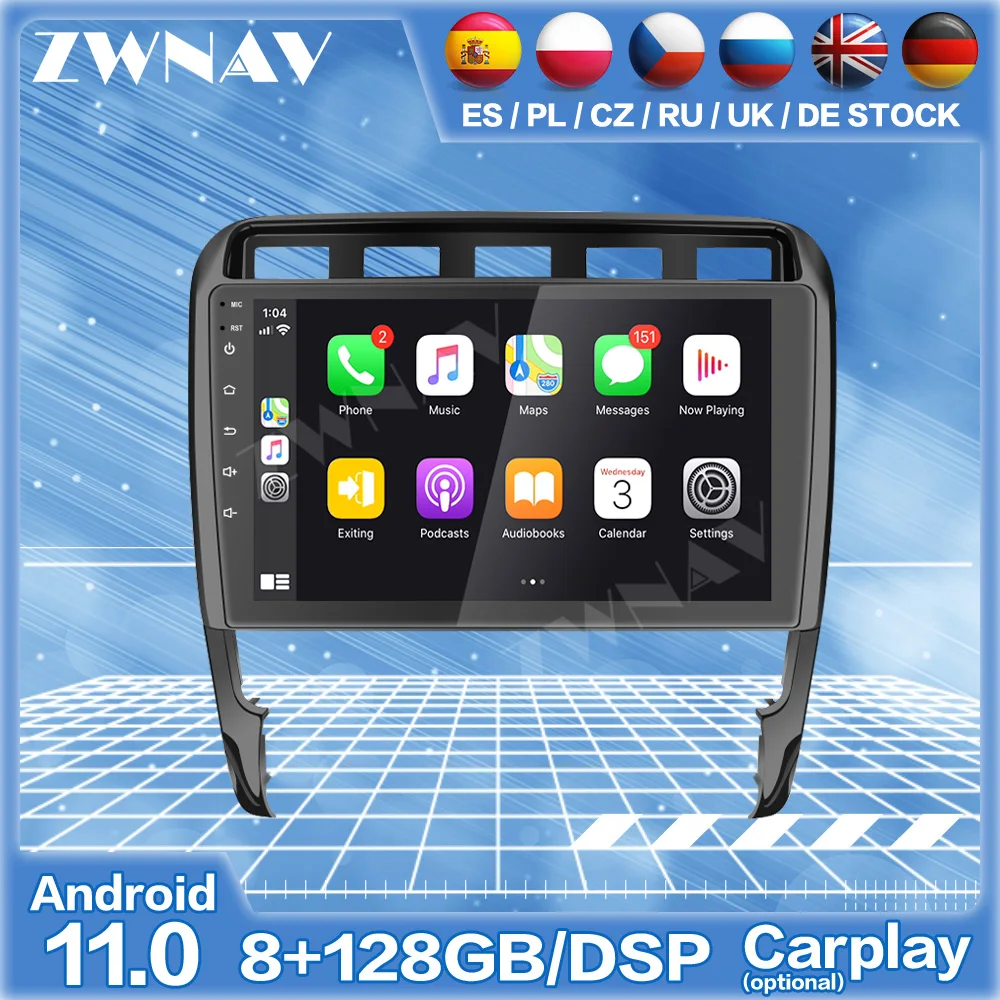 128G Android 11 Autoradio Screen For Porsche CAYENNE 2002-2010 Car Multimedia Audio Radio Stereo Player GPS Navigation Head Unit
128G Android 11 Autoradio Screen For Porsche CAYENNE 2002-2010 Car Multimedia Audio Radio Stereo Player GPS Navigation Head Unit