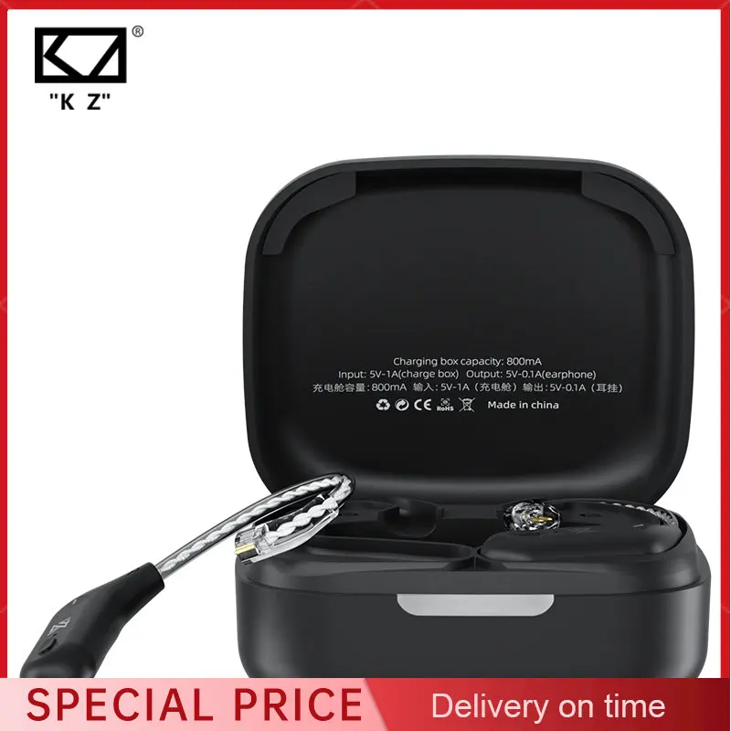 KZ AZ09 Wireless Upgrade Cable Bluetooth-compatible 5.2 HIFI Wire less Ear Hook C PIN Connector With Charging Case B Pin
KZ AZ09 Wireless Upgrade Cable Bluetooth-compatible 5.2 HIFI Wire less Ear Hook C PIN Connector With Charging Case B Pin