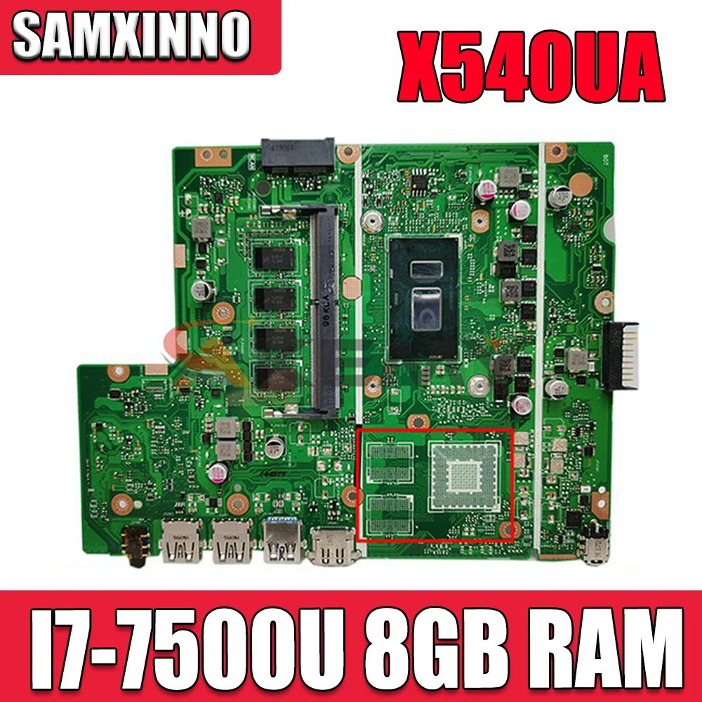Материнская плата SAMXINNO для ноутбука ASUS X540UA X540UBR X540UB X540U X540, материнская плата X540UA, оригинальная материнская плата со штативом 8 ГБ ОЗУ
Материнская плата SAMXINNO для ноутбука ASUS X540UA X540UBR X540UB X540U X540, материнская плата X540UA, оригинальная материнская плата со штативом 8 ГБ ОЗУ