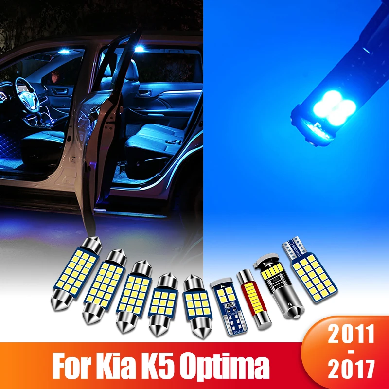 For Kia K5 Optima 2011 2012 2013 2014 2015 2016 2017 10pcs Car LED Kit Interior Dome Light Vanity Mirror Trunk Light Accessories
For Kia K5 Optima 2011 2012 2013 2014 2015 2016 2017 10pcs Car LED Kit Interior Dome Light Vanity Mirror Trunk Light Accessories