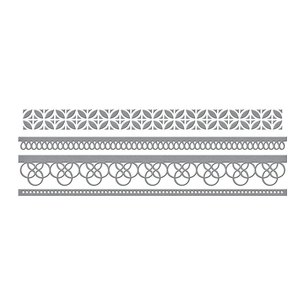 Festive Lace Strip Decoration Metal Cutting Dies 2022 New Stencils Die Cut DIY Scrapbooking Album Paper Card Embossing
Festive Lace Strip Decoration Metal Cutting Dies 2022 New Stencils Die Cut DIY Scrapbooking Album Paper Card Embossing