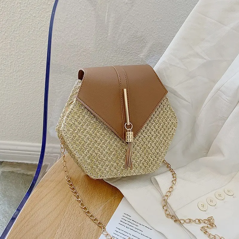 2023 Autumn New Style Straw Woven Chain Bag Fashion Women's Crossbody Chain Small Square Woven Straw Beach Bags Women Handbags
2023 Autumn New Style Straw Woven Chain Bag Fashion Women's Crossbody Chain Small Square Woven Straw Beach Bags Women Handbags