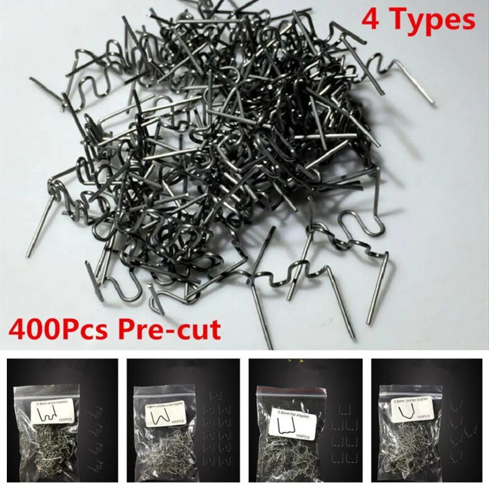 400pcs Hot Stapler Staples For Plastic Welder Tool Car Damaged Bumper Repair Kit Stainless Steel Silver Wave Shape
400pcs Hot Stapler Staples For Plastic Welder Tool Car Damaged Bumper Repair Kit Stainless Steel Silver Wave Shape