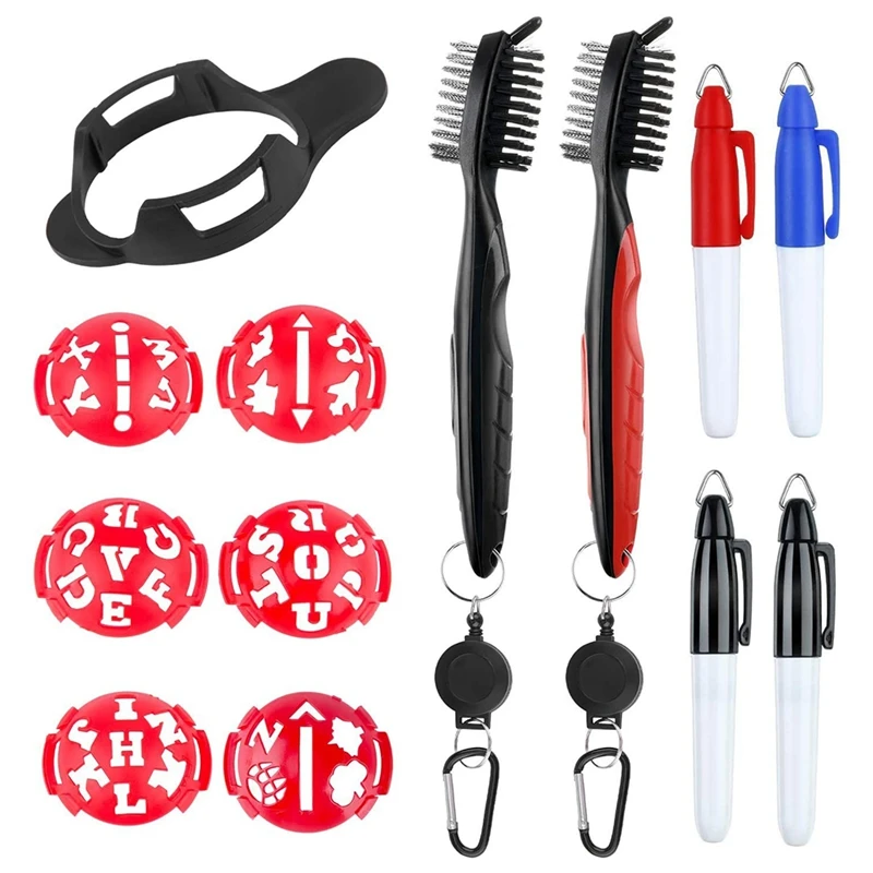 4 Pcs Golf Ball Marking Line, Golf Ball Marking Tool, 2Pack Golf Cleaning Brush, Golf Ball Marking For Marking Your Ball
4 Pcs Golf Ball Marking Line, Golf Ball Marking Tool, 2Pack Golf Cleaning Brush, Golf Ball Marking For Marking Your Ball