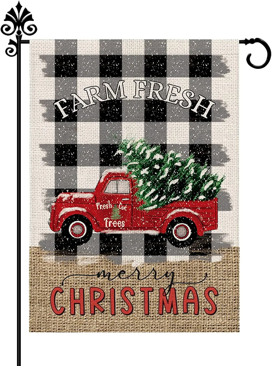 Christmas Garden Flag Farm Fresh Red Truck Tree Buffalo Check Winter Merry Christmas Double Sided Burlap Vertical Outdoor Yard
Christmas Garden Flag Farm Fresh Red Truck Tree Buffalo Check Winter Merry Christmas Double Sided Burlap Vertical Outdoor Yard