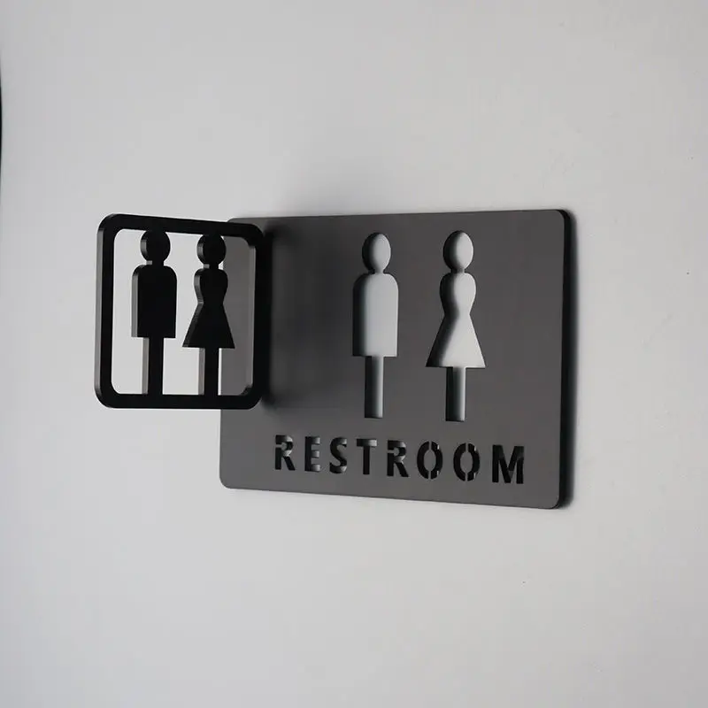 Acrylic Hollow Toilet House Number Personality Toilet Prompt Creative Men and Women Toilet Restroom Signs
Acrylic Hollow Toilet House Number Personality Toilet Prompt Creative Men and Women Toilet Restroom Signs