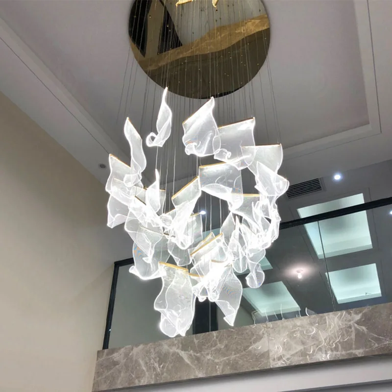 Modern chandelier lighting for staircase acrylic decor hanging lamps villa living room hallway gold bedside light fixtures
Modern chandelier lighting for staircase acrylic decor hanging lamps villa living room hallway gold bedside light fixtures