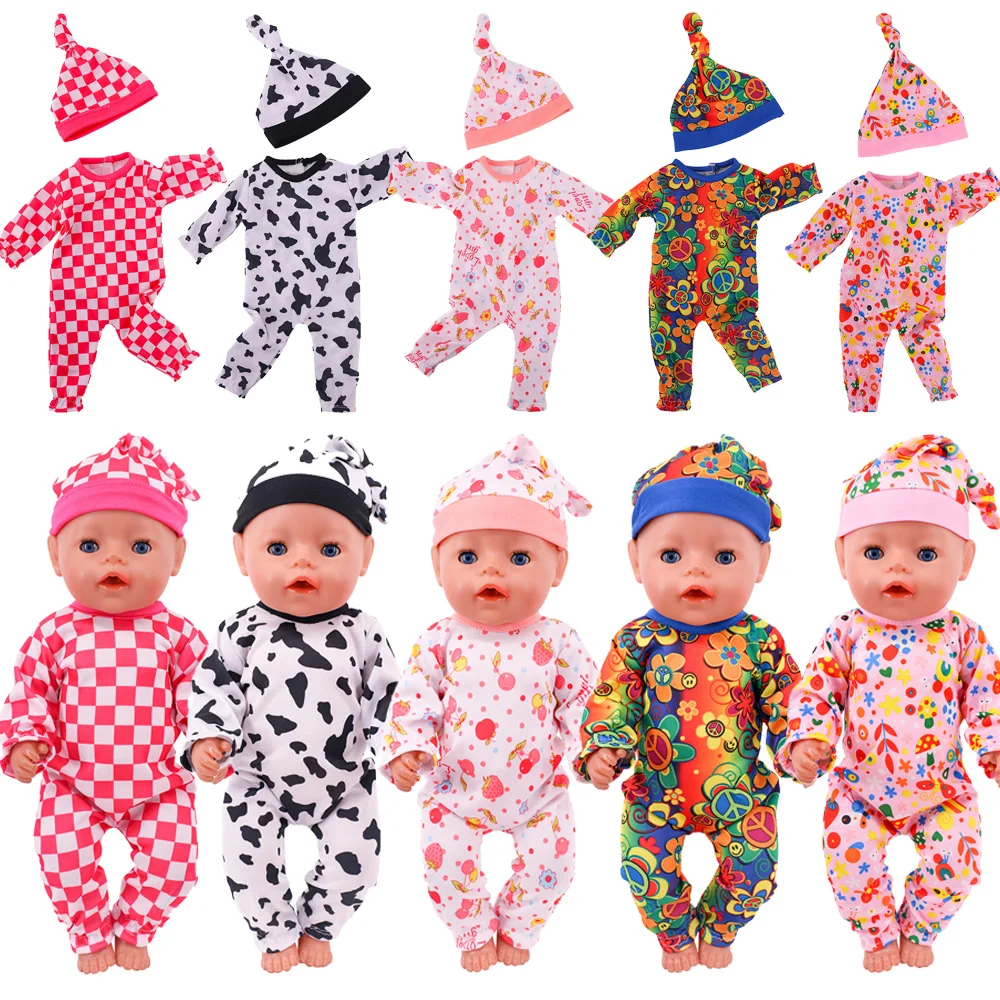 Pajamas and nightcaps two-piece suit clothes accessories for 18 inch American girl doll and 43cm newborn rebirth doll
Pajamas and nightcaps two-piece suit clothes accessories for 18 inch American girl doll and 43cm newborn rebirth doll