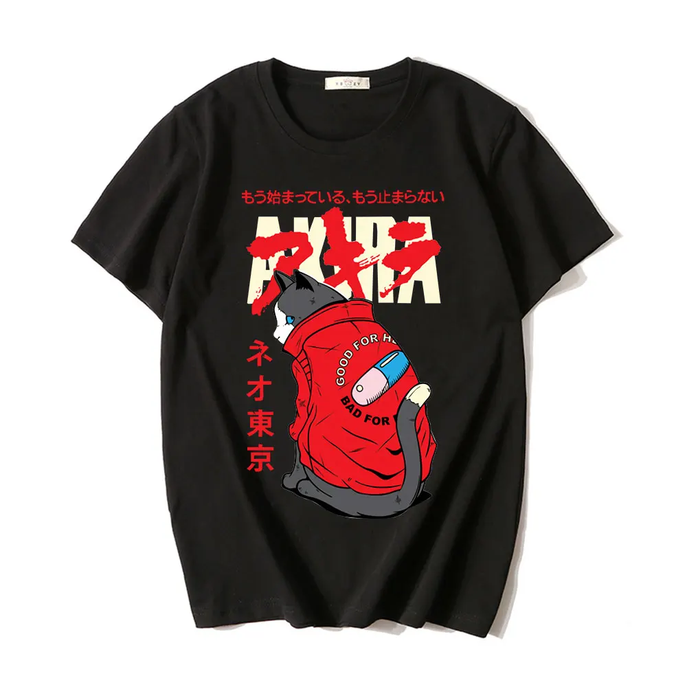 Anime Akira Cat Kaneda Shotaro T-shirt Men Summer Fashion Short Sleeve T-shirts Casual Streetwear Hip Hop Cotton Harajuku Tshirt
Anime Akira Cat Kaneda Shotaro T-shirt Men Summer Fashion Short Sleeve T-shirts Casual Streetwear Hip Hop Cotton Harajuku Tshirt