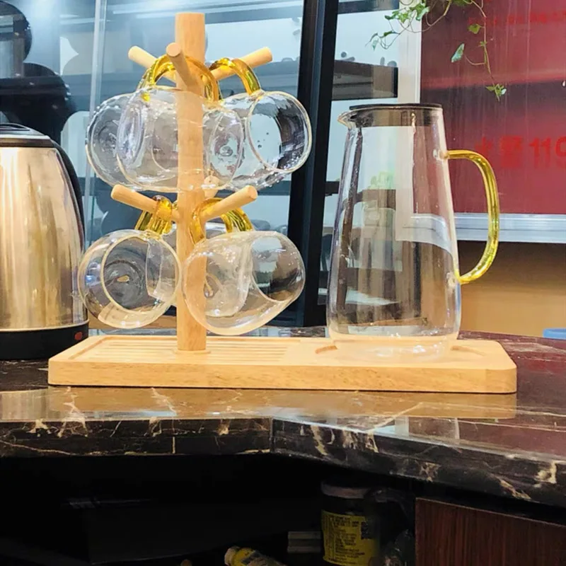 Spot Cup Holder Pot Bamboo Wood with Tray Shelf One Wooden Cup Holder Japanese-style Household Kettle Cup Desktop Storage Rack
Spot Cup Holder Pot Bamboo Wood with Tray Shelf One Wooden Cup Holder Japanese-style Household Kettle Cup Desktop Storage Rack