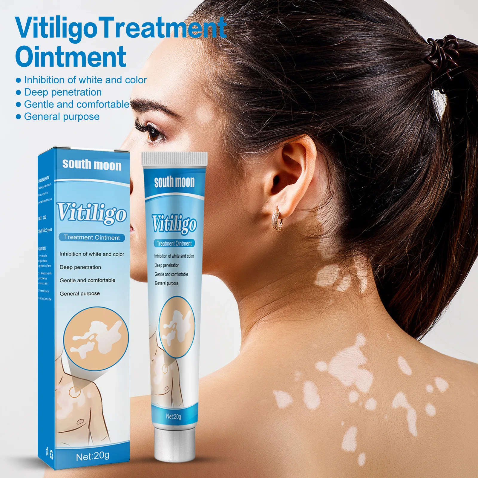 Freckle care and health care cream baibanjing ointment freckle sweat spot vitiligo skin topical cream skin care products
Freckle care and health care cream baibanjing ointment freckle sweat spot vitiligo skin topical cream skin care products
