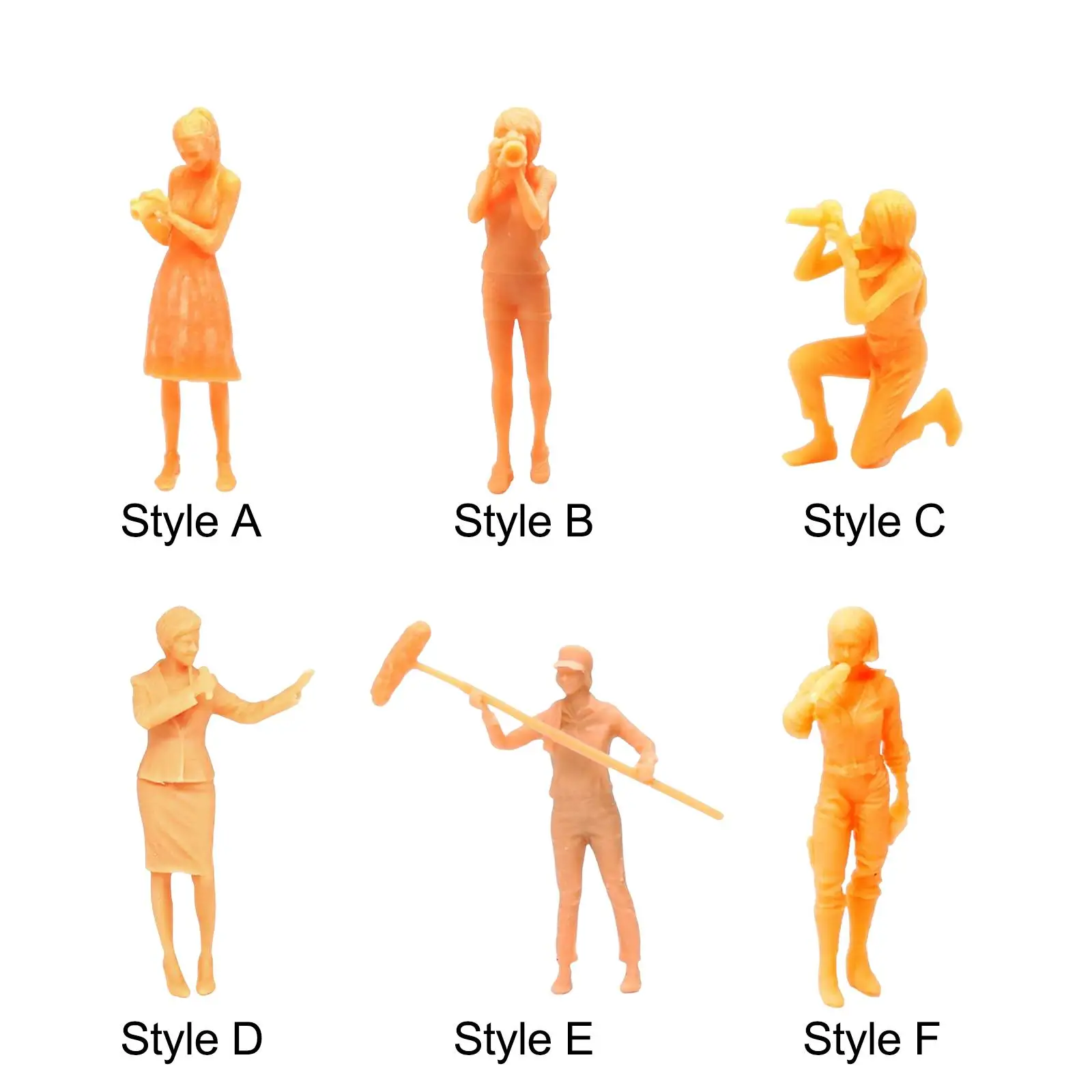 Unpainted Tiny People Mini People Model 1/64 Scale Model People Figures DIY Projects Accessory Desktop Ornament Dollhouse Decor
Unpainted Tiny People Mini People Model 1/64 Scale Model People Figures DIY Projects Accessory Desktop Ornament Dollhouse Decor