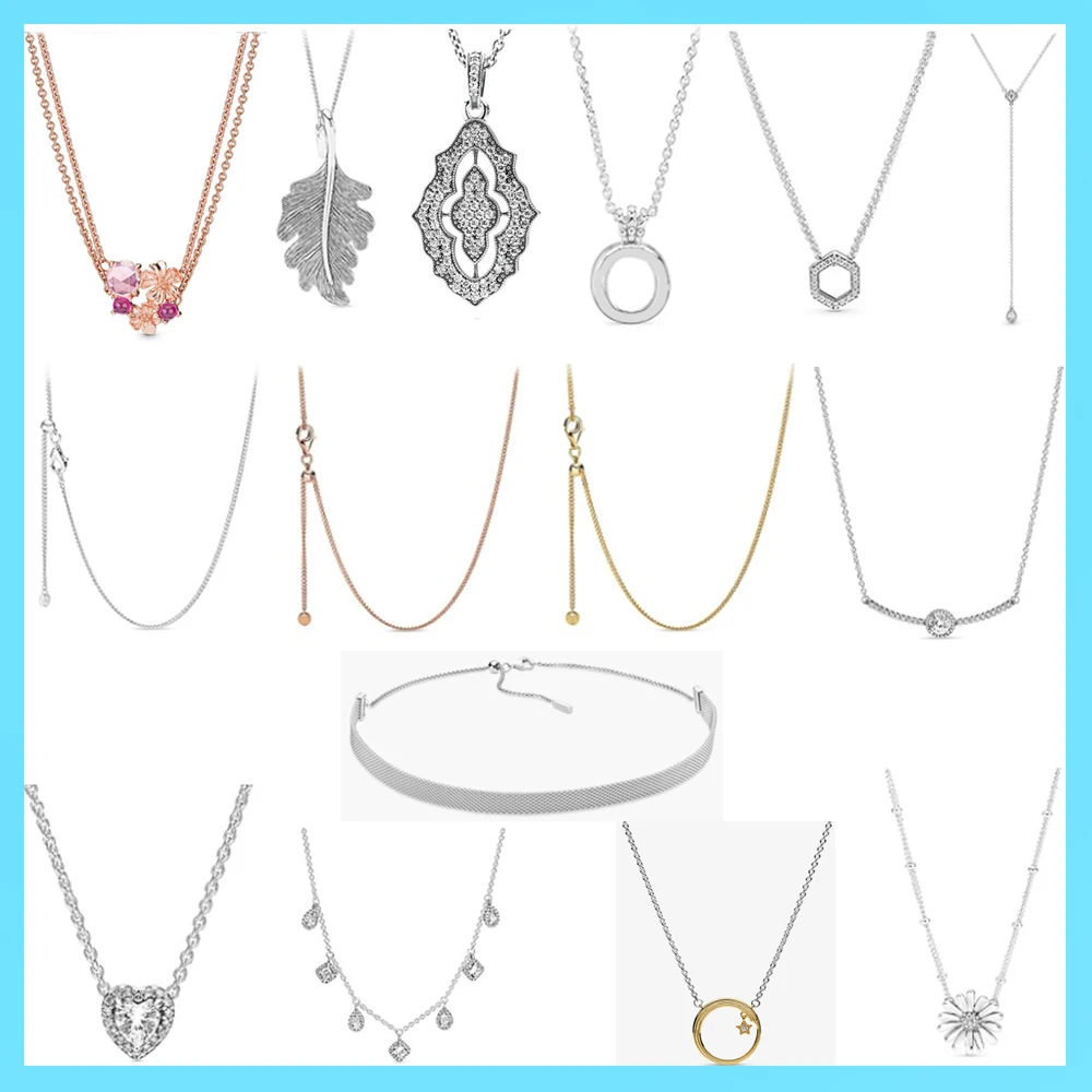 Pan 100% 925 Sterling Silver 1:1 Ladies Temperament Simple Smile Daisy Love Star Leaf Crown Round Necklace Jewelry
Pan 100% 925 Sterling Silver 1:1 Ladies Temperament Simple Smile Daisy Love Star Leaf Crown Round Necklace Jewelry