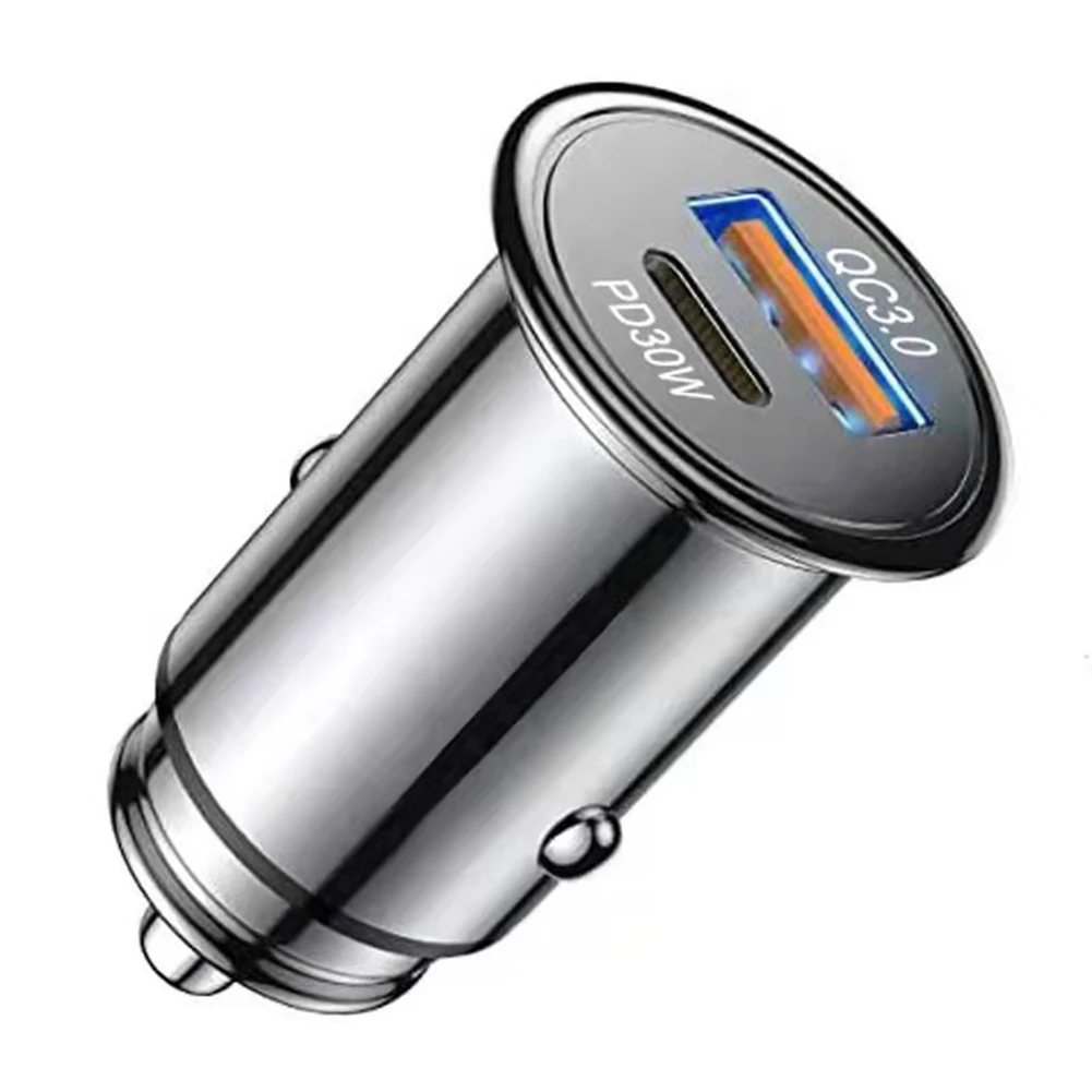 Metal Mini Car Charger Qc3.0 48W USB Type C One Drag Two Car Lighter Fast Car Mobile Phone Charger
Metal Mini Car Charger Qc3.0 48W USB Type C One Drag Two Car Lighter Fast Car Mobile Phone Charger
