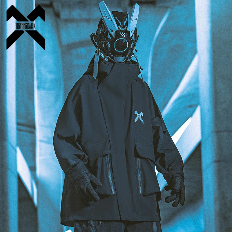 11 BYBB'S DARK Hip Hop Hooded Jacket Outwear Techwear Men Tactical Function Windbreaker Coats Multi-pocketed Loose Cargo Jackets
11 BYBB'S DARK Hip Hop Hooded Jacket Outwear Techwear Men Tactical Function Windbreaker Coats Multi-pocketed Loose Cargo Jackets